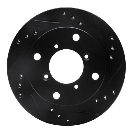 Dynamic Friction Co DFC Brake Rotor - Drilled and Slotted - Black 633-50002R