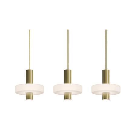Afx Sydney 3-Light Linear Pendant, 120V, 63W, 5 CCT, Light Brass SYDP10LAJUDLBLNR3