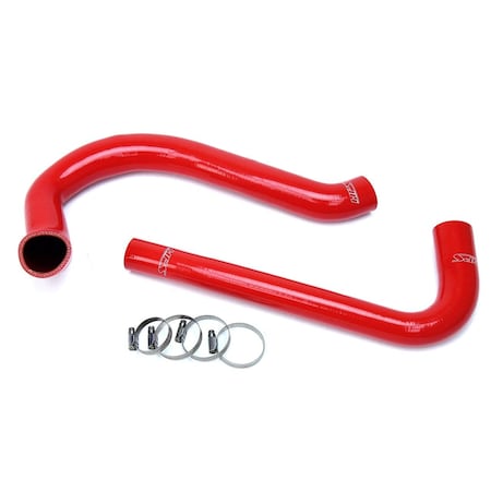 Hps Performance High Temp Reinforced Silicone Radiator Coolant Hose Kit, Red,  57-1627-RED