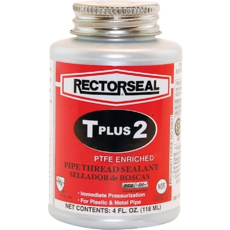 Rectorseal T Plus 4 Oz. White Pipe Thread Sealant with PTFE 23631
