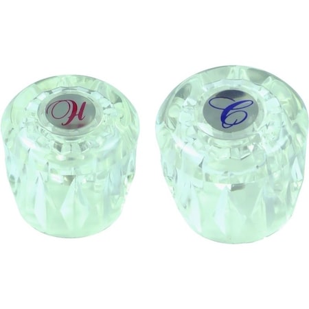 Danco Faucet Handle, Acrylic, For Valley Two Handle Kitchen, Bath and TubShower Faucets 88304