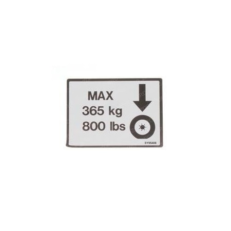 Jlg REPLACEMENT DECAL, WHEEL LOADS 1705059