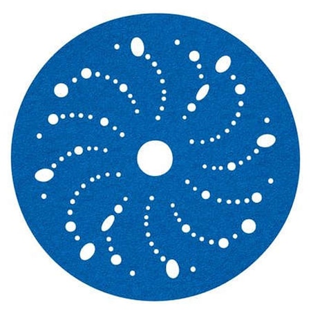 Pinpoint 80 Grit 5 in. Hookit Multi-Hole Clean Sanding Disc - Blue PI1343511