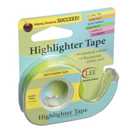 Homepage Removable Highlighter Tape, Yellow - 6 Roll HO3478496