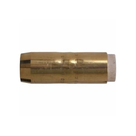 Best Welds MIG Gun Nozzle, 5/8 in Bore, Brass, Bernard Style, Heavy-Duty, Insulated 900-4391