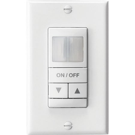 Lithonia Lighting Switch Box Mount Sensor, Occupancy, 0-10V Dimming, Hard Wired, White NWSX PDT LV DX WH