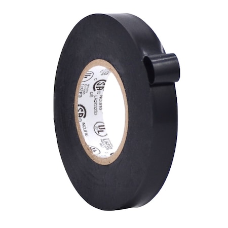 Wod Tape ETC766MS General Purpose Electrical Tape Black UL/CSA listed core: 1/2 in. X 66 ft, 192PK WOD ETC766MS-00500-192-66-BLA