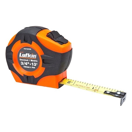 Crescent Lufkin Power Tape, 3.7M/12', Phv, Engr PHV1034DMN
