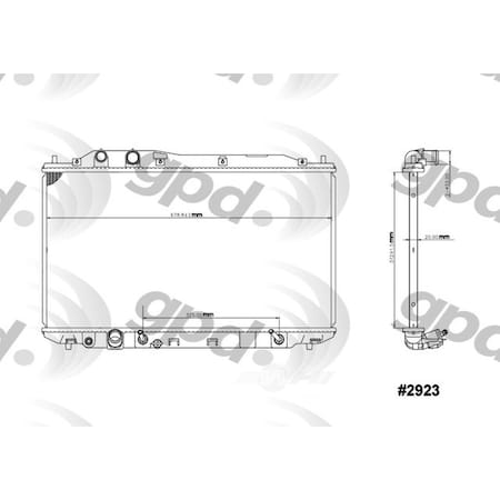 Global Parts Distributors Radiator 2923C