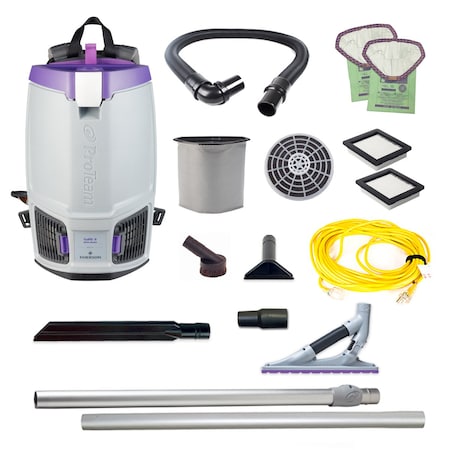 Proteam GoFit 6, 6 qt. Backpack Vacuum w/ ProBlade Carpet Tool Kit 107698
