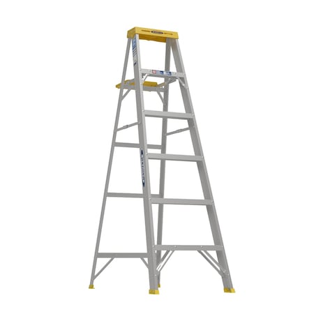 Werner 6 ft Aluminum Stepladder, 250 lb Capacity 366