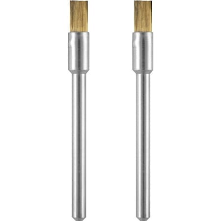 Dremel Brush, 1/8 in Dia, 1/8 in Arbor/Shank, Brass Bristle 537-02