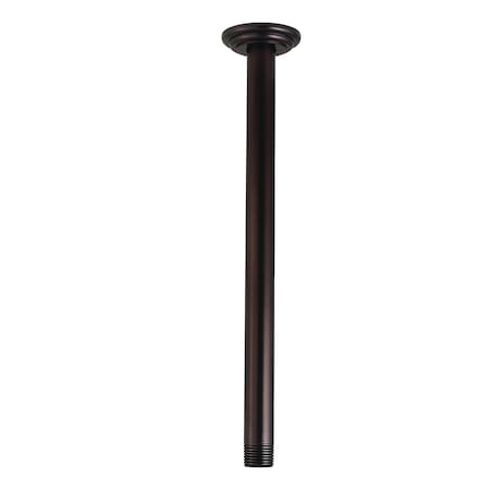Kingston Brass 12" Rain Drop Ceiling Mount Shower Arm with Round Flange, Oil Rubbed Bronze K211C5