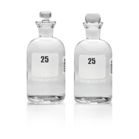 Wheaton Bar-Coded BOD Bottle, 300mL, 409-432, PK 24 227497-18G