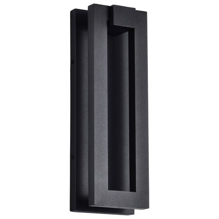 Nuvo Crew, 32 Watt, 15 Inch LED Outdoor Sconce, Sand Black Finish 62/2301