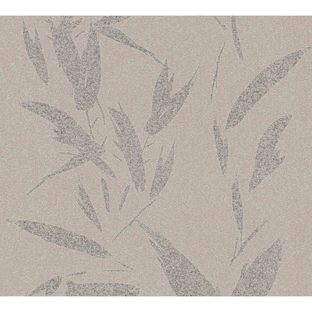 Advantage Kaiya Grey Leaves Wallpaper 4035-37549-3
