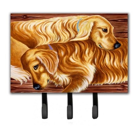 Micasa Zeus and Chloie the Golden Retrievers Leash or Key Holder MI55728