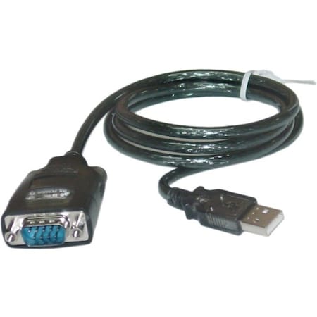 Cable Wholesale USB to Serial Adapter Cable, USB Type A Male to DB9 Male, 3 foot 10U1-06103