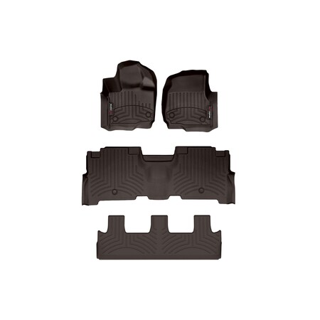 Weathertech Cocoa, Front, rear, and rear Floorliners 471665-1-2-4712953