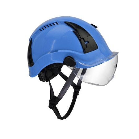 Malta Dynamics Safety Helmet, Acrylonitrile Butadiene Styrene (ABS), Ratchet, Light Blue HTLB2001