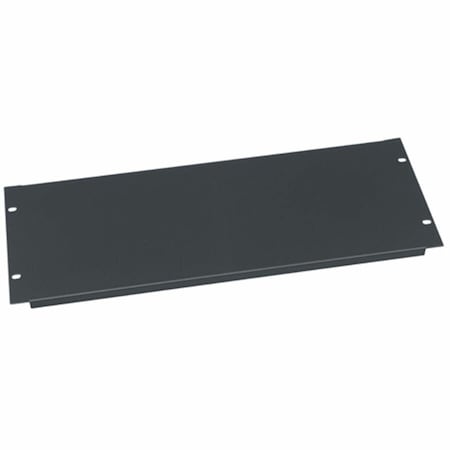 Middle Atlantic Blank Panel, 4 Space, Flanged Black EB4