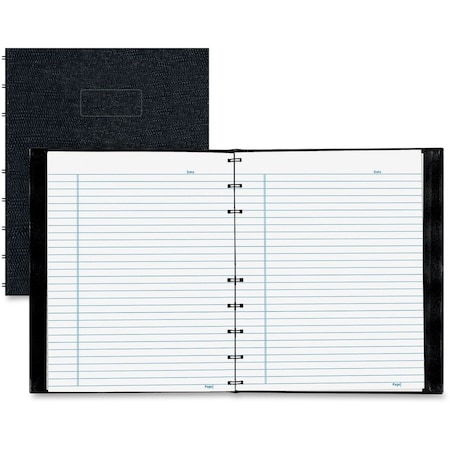 Rediform REDA7150BLK Wirebound Notebook- 150 Shts- College Rule- 7-.25in.x9-.25in.- BK A7150.BLK