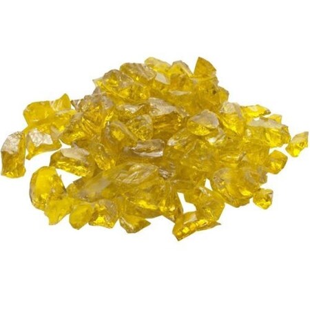 Dagan 0.5-0.75 in. Fire Glass, Yellow GLL-YELLOW
