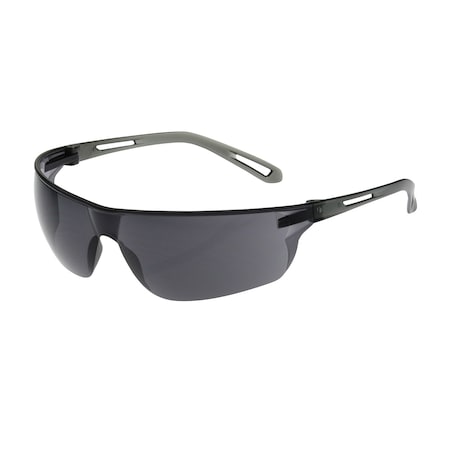 Bouton Optical Rimless Safety Glasses with Gray Temple, Gray Lens and Anti-Scratch / Anti-Fog Coating 250-09-0021