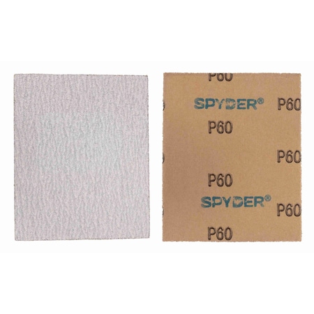 Spyder 4.5-Inch x 5.5-Inch 60 Grit Aluminum Oxide Sanding Sheets, 20PK 500033