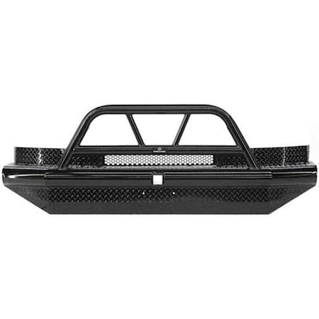 Replacement For Dodge Ram 3500 Year 1997 Ranch Hand Legend Black Steel Bullnose Front Bumper W Hoop
