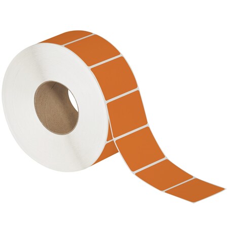 Tape Logic 3 x 2in Orange Direct Thermal Labels THL533