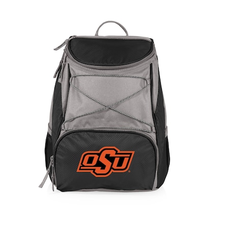 Picnic Time Family Of Brands NCAA Oklahoma State Cowboys PTX Backpack CoolerBlack with Gray Accents 633-00-175-464-0