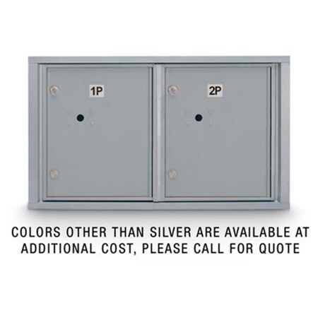 Postal Products Unlimited Standard 4C Mailbox with 2 Horizontal Parcel Lockers - Bronze N1029449BRNZ