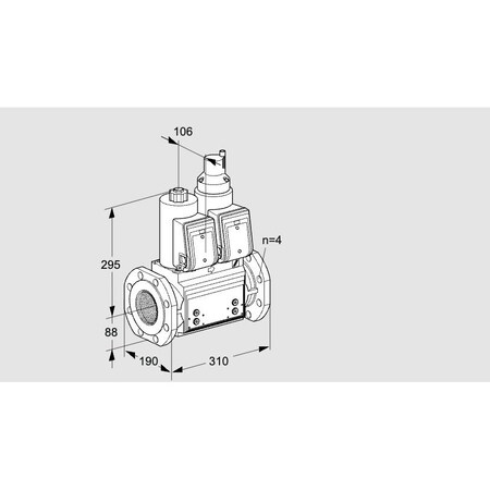 Honeywell Kromschroder VLV, DBL SOLND, 3 ANSI FLG, VCS7T80A05NLQR KS88202848