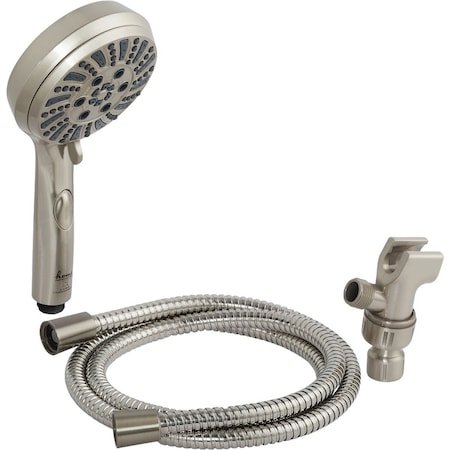 Home Impressions 6-Spray 1.8 GPM Handheld Shower Head Brushed Nickel 715211BNP