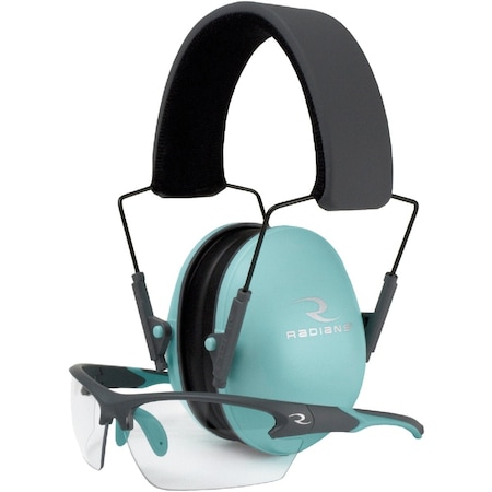 Radians Lowset Womens Range Combo with 21 dB NRR Earmuff & Safety Glasses LS0820CKCS
