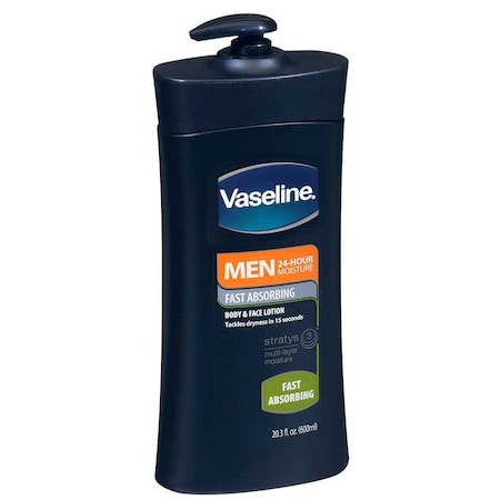 Vaseline Men Moisture Fast Absorbing Body Lotion, 20.3 Ounce, 4PK 4081