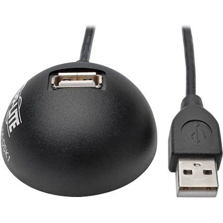Tripp Lite USB 2.0 Hi-Speed Desktop Gold A/A Extension Cable M/F 1-Port 5ft U024-005-DSK1