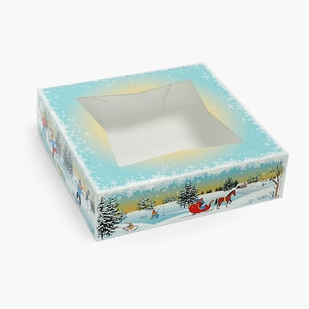 Nashville Wraps Winter Pie Box, 9x9x2.5, 150PK BBWPB