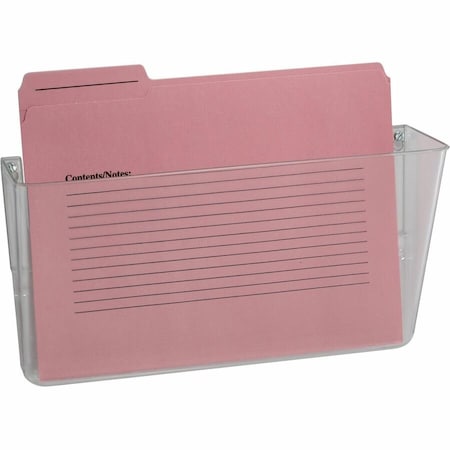 Officemate Wall Pocket, Letter, 7Hx13W, Black 21432