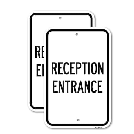 Signmission Private Parking Only Unauthorized Vehicles Will Be Towe, 12'' X 18'', Heavy Gauge Aluminum, 2PK A-1218-2PACK-23262