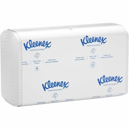 Kleenex Premiere Folded Towels, 1-Ply, 7.8 x 12.4, White, 120 Towels, 25PK 13253