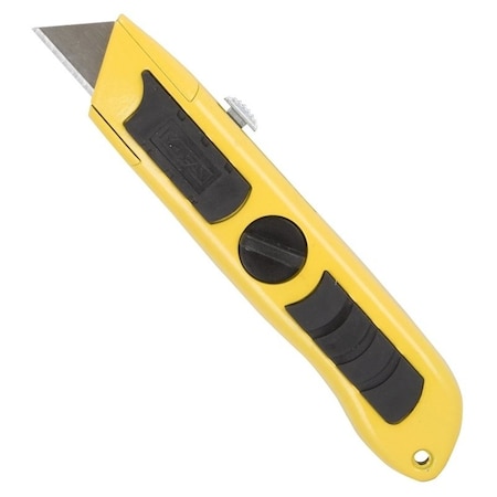 Vulcan Utility Knife, 2-1/4 in L Blade, 3/4 in W Blade, Carbon Steel Blade, Non-Slip Grip Handle K2022