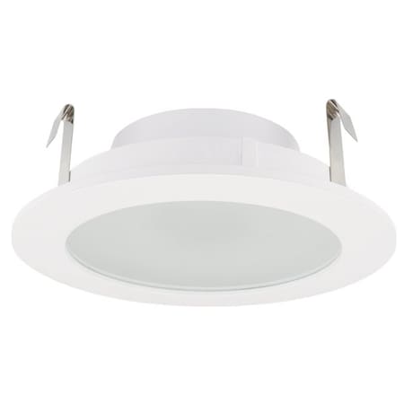Elco Lighting Pex 4in Round Adjustable Reflector, Frosted Lens, Haze with White Trim ELK4112BZ