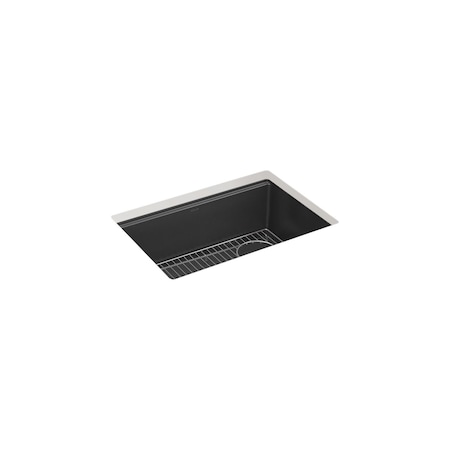 Kohler Billings 27 undermount single-bowl kitchen sink Matte Graphite 33713-CM7