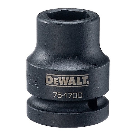 Dewalt Impact Socket, 3/4 IN DR, 3/4 SAE DWMT75170OSP
