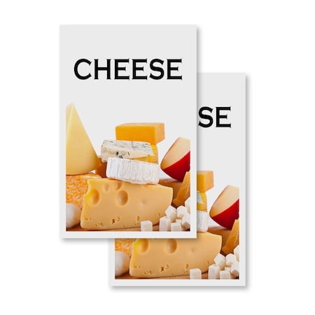 Signmission Cheese, Vinyl Decals Only 24 Inch x 36 Inch, Vinyl Decal, 2PK DSB-2436-2PACK-Cheese