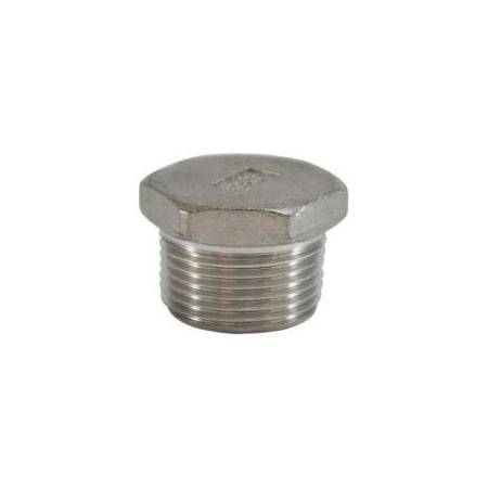 Midland Industries PLUG H HEX CORED 3/8IN MPT SST 150LB 63632