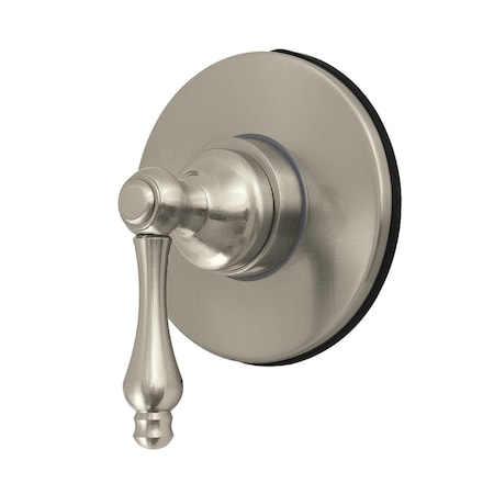 Kingston Brass Single-Handle Six-Way Diverter Valve with Round Trim Kit, Brushed Nickel KS4038AL
