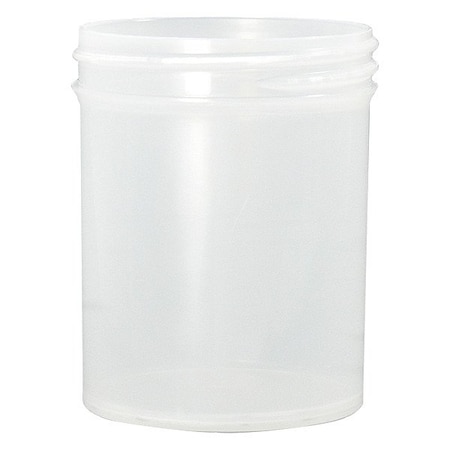 Qorpak Natural Jar, 240 mL, Polypropylene, PK175 PLA-03348